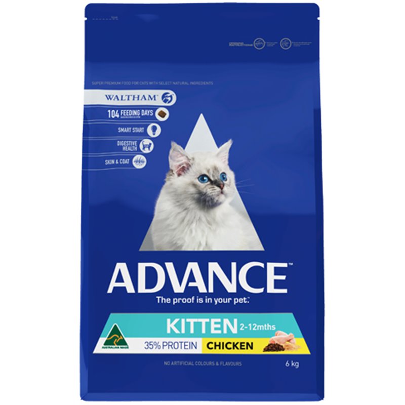 Advance kitten shop dry food