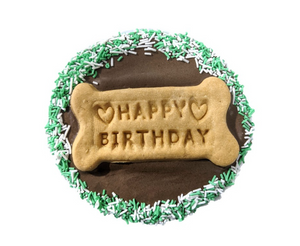 DOG BIRTHDAY CAKE COOKIE CAROB