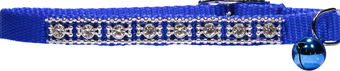 JEWELLED CAT COLLAR - BLUE