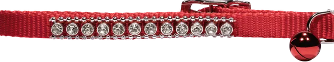 JEWELLED CAT COLLAR - RED