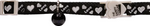 LOVE HEARTS CAT COLLAR - BLACK