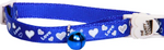 LOVE HEARTS CAT COLLAR - BLUE