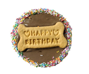 DOG BIRTHDAY CAKE COOKIE CAROB