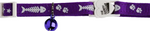 FISHBONE CAT COLLAR - PURPLE