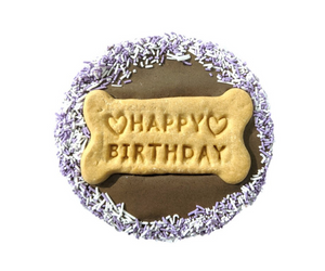 DOG BIRTHDAY CAKE COOKIE CAROB