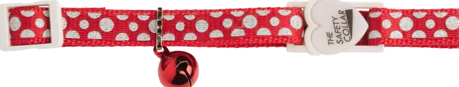 SPARKLE DOT CAT COLLAR - RED